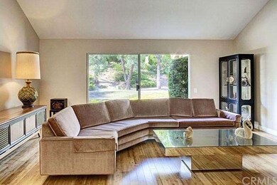 The living room with the slider out to the giganti