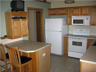 Kitchen and bar area.