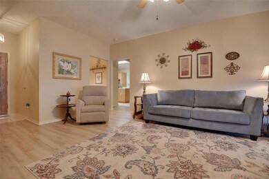 Another view of the front entry and family room.