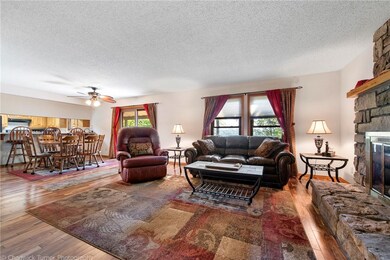 Open living and dining