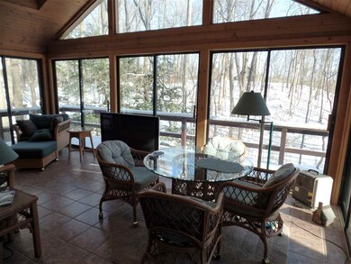 Great nature views from the sunroom.