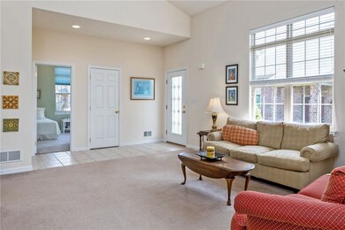 Light and bright!  The entry sets a tone of warm w