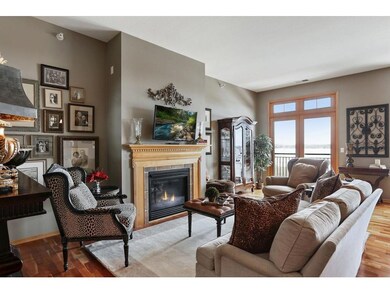 Family room includes fire place and a great lake v