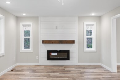 Eye Catching Fireplace & Accent Wall