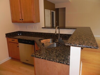 Kitchen with granite countertops