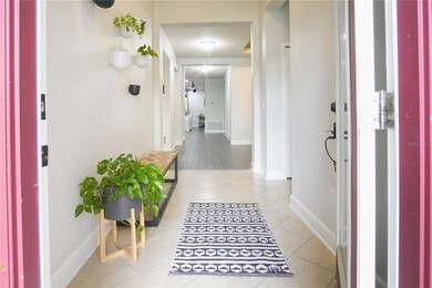 Entering from the front door