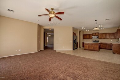 Family room open to kitchen