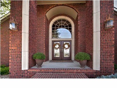 Grand entry and professional landscaping. New fron
