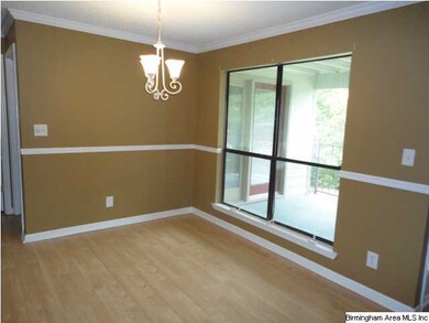 Formal Dining Area with update light fixture