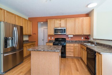 Kitchen with center island and great cabinet space