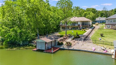 Your private boat dock features a nice deck, boat