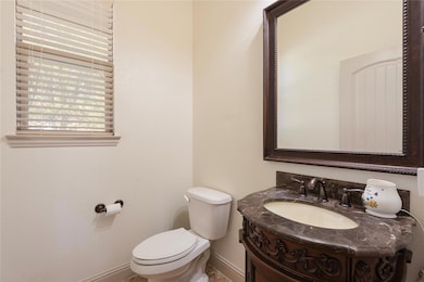 Half bath on the first floor