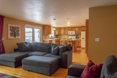 ...the kitchen is only steps away with this open f