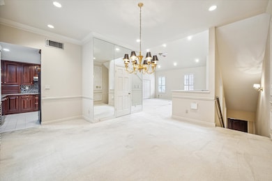 Another perspective of the formal dining room, sho