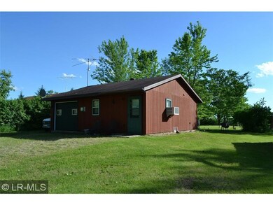Road side of cabin