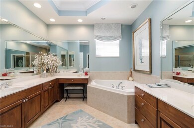 Spacious Master Bathroom with separate soaking tub