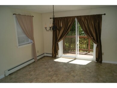 view from kitchen to dining