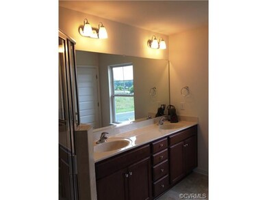 Double Bowl Vanity in Owners Bath