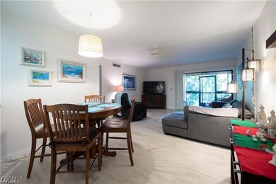 Dining room with light wood finished floors