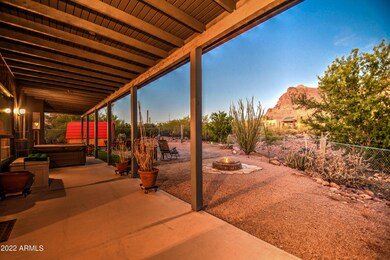 Enjoy this full length patio