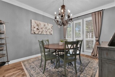 The formal dining room is so spacious.  The planta