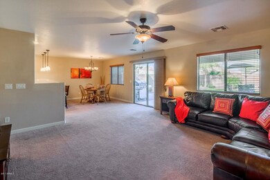 Family Room with View of Kitchen