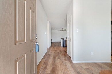 Entry with new floors