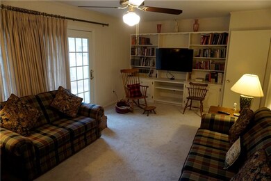 Another family room view. A french door leads to