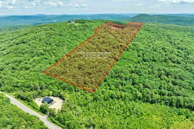 Approximate boundary lines of Trask Mountain land (Lot 3).