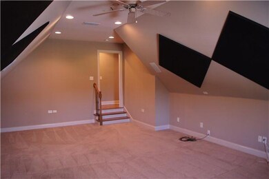 Huge bonus room over the three car garage