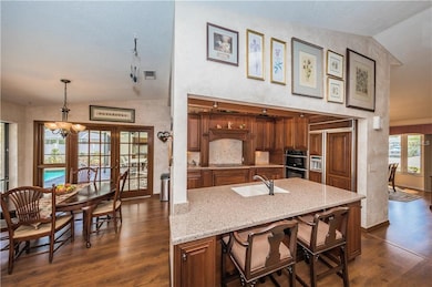 Around the corner sits a fully remodeled gourmet k