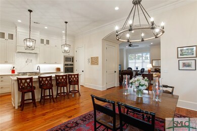 Continue through a large archway with attractive t