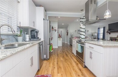 All stainless steel appliances help accent the upg