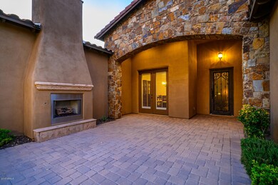 Stone Arched Front Entry
