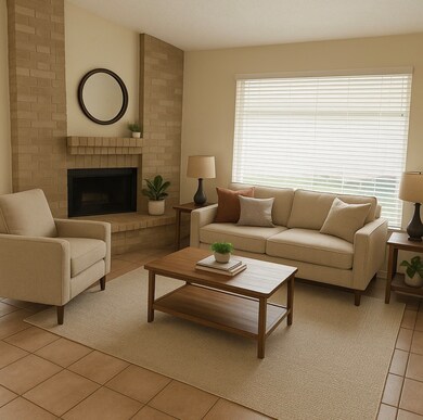 Living room show with virtual staging