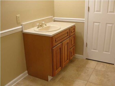New vanity and new tile flooring.