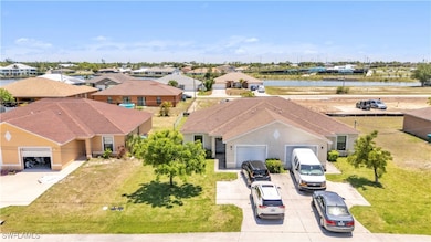 View from above of property featuring a nearby bod
