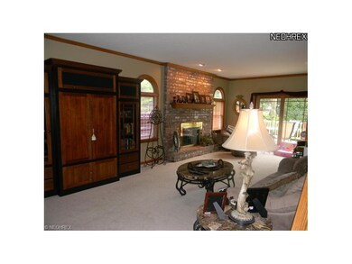 Spacious great room runs front to back in the home