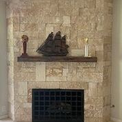 Stone Fireplace