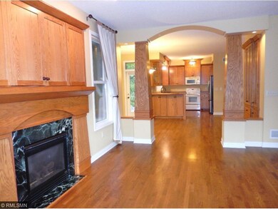 Open living concept.  The living room flows throug