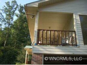 Side view of porch