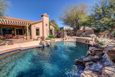Chaparosa Pool with waterfall