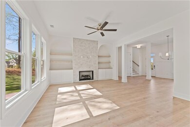 This is not the home under construction. This is the same plan, the Chatham.