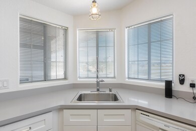 Kitchen sink with lots of windows