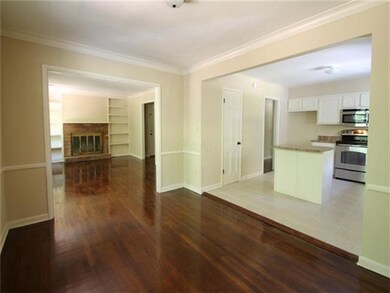 Gleaming hardwood floors in Living  & Dining room