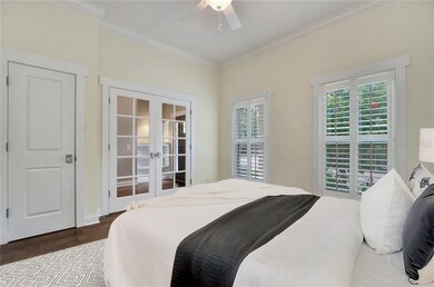 downstairs bedroom victually staged