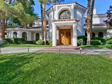 Double doors leading to grand entry
