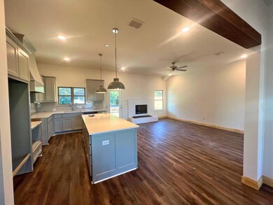 Dining area open to kitchen and living