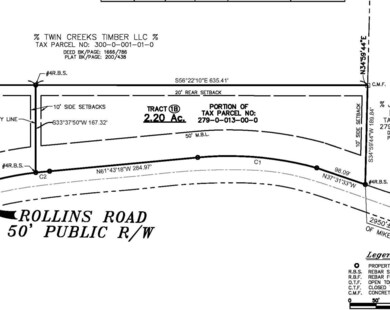 Rollins subdivide Tract 1B