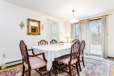 Dining area leads to deck